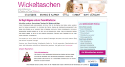 Desktop Screenshot of coole-wickeltaschen.de