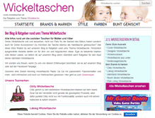 Tablet Screenshot of coole-wickeltaschen.de